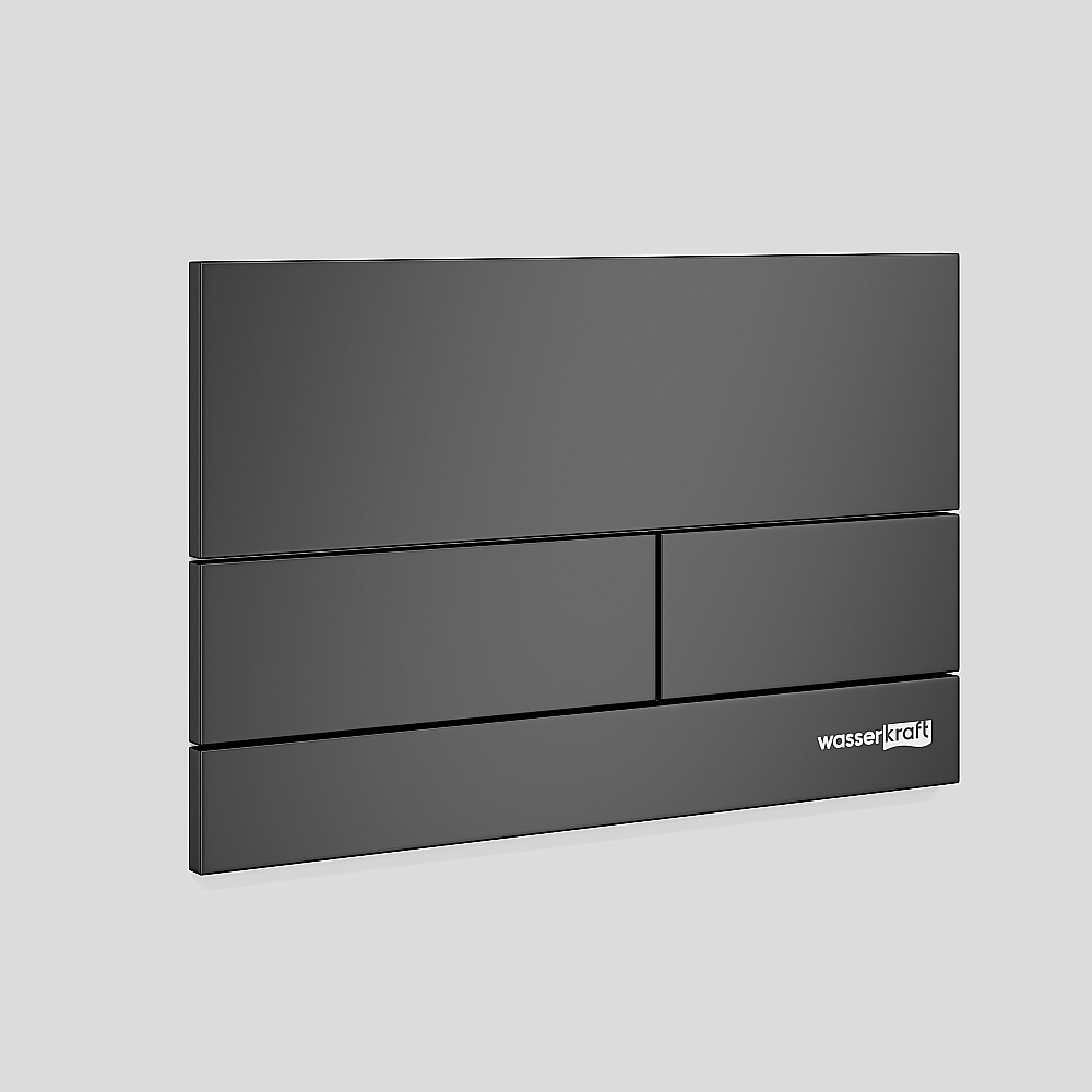 Кнопка для инсталяции WasserKraft MB04 черная матовая купить в интернет-магазине сантехники Sanbest