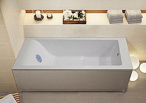 Ванна из искусственного камня Marmo Bagno Ницца 150х70 MB-N150-70 белая купить в интернет-магазине Sanbest