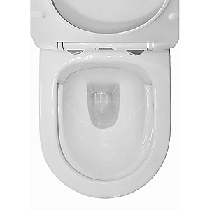 Унитаз подвесной Azario Teramo AZ-0053 SP белый, безободковый, с крышкой микролифт купить в интернет-магазине Sanbest