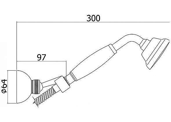 Душевой гарнитур Paffoni BELINDA ZDUP035GF купить в интернет-магазине сантехники Sanbest