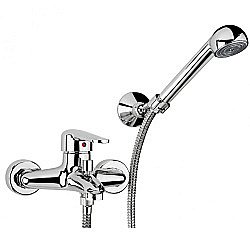 Смеситель для ванны PAINI Cooper 80CR105KM с аксессуаром, хром купить в интернет-магазине сантехники Sanbest