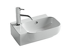 Раковина Ceramica Nova Element CN6074R белая правая купить в интернет-магазине сантехники Sanbest