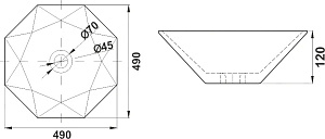 Раковина Melana A482B-805 белая купить в интернет-магазине Sanbest