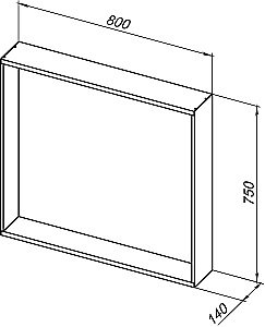 Зеркало Allen Brau Reality 80 1.32018.03 в ванную от интернет-магазине сантехники Sanbest