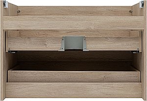 Тумба с раковиной Aquanet Нота New 334199 90 дуб светлый для ванной в интернет-магазине Sanbest