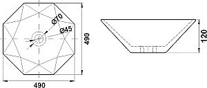 Раковина Melana A482B-805 белая купить в интернет-магазине Sanbest