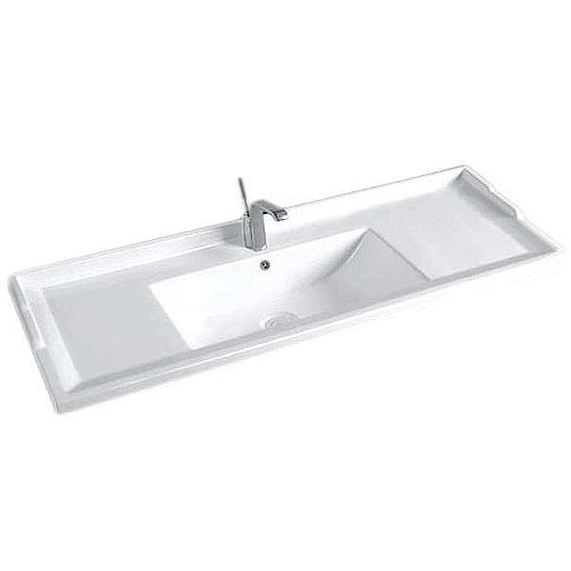 Раковина Ceramalux N 121,5 NYJ840-120 белая купить в интернет-магазине Sanbest