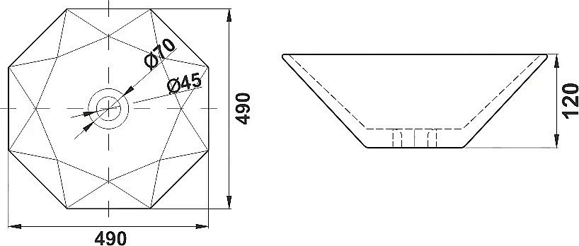 Раковина Melana A482B-805 белая купить в интернет-магазине Sanbest