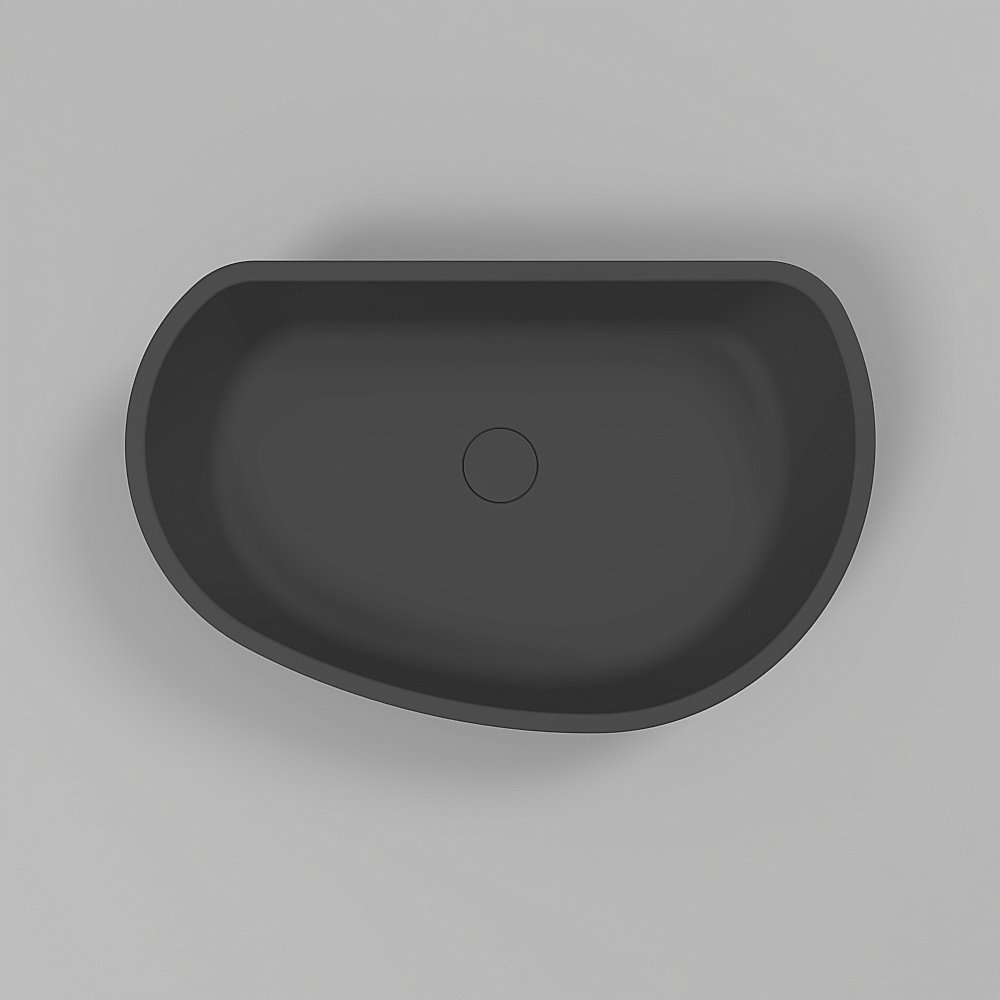 Раковина накладная WhiteCross Ametrine 60 0718.060037.201 черная матовая купить в интернет-магазине Sanbest
