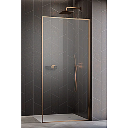 Душевое ограждение Radaway Modo F SL Brushed Copper II 50 10419054-93-01R стекло прозрачное/профиль брашированная медь правое купить в интернет-магазине сантехники Sanbest