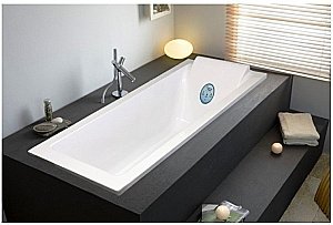 Ванна из искусственного камня Marmo Bagno Ницца 180х80 MB-NP180-80 белая купить в интернет-магазине Sanbest