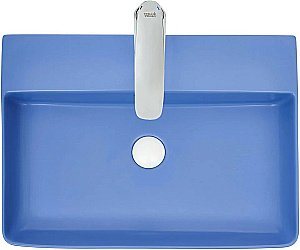Раковина накладная WeltWasser WW ELBACH 2173 MBL 60 голубая матовая купить в интернет-магазине Sanbest