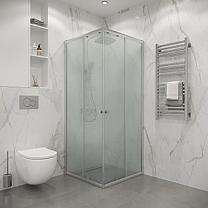 Душевой уголок Niagara Eco NG-1009-14QMT 90х90 профиль хром/стекло матовое купить в интернет-магазине Sanbest