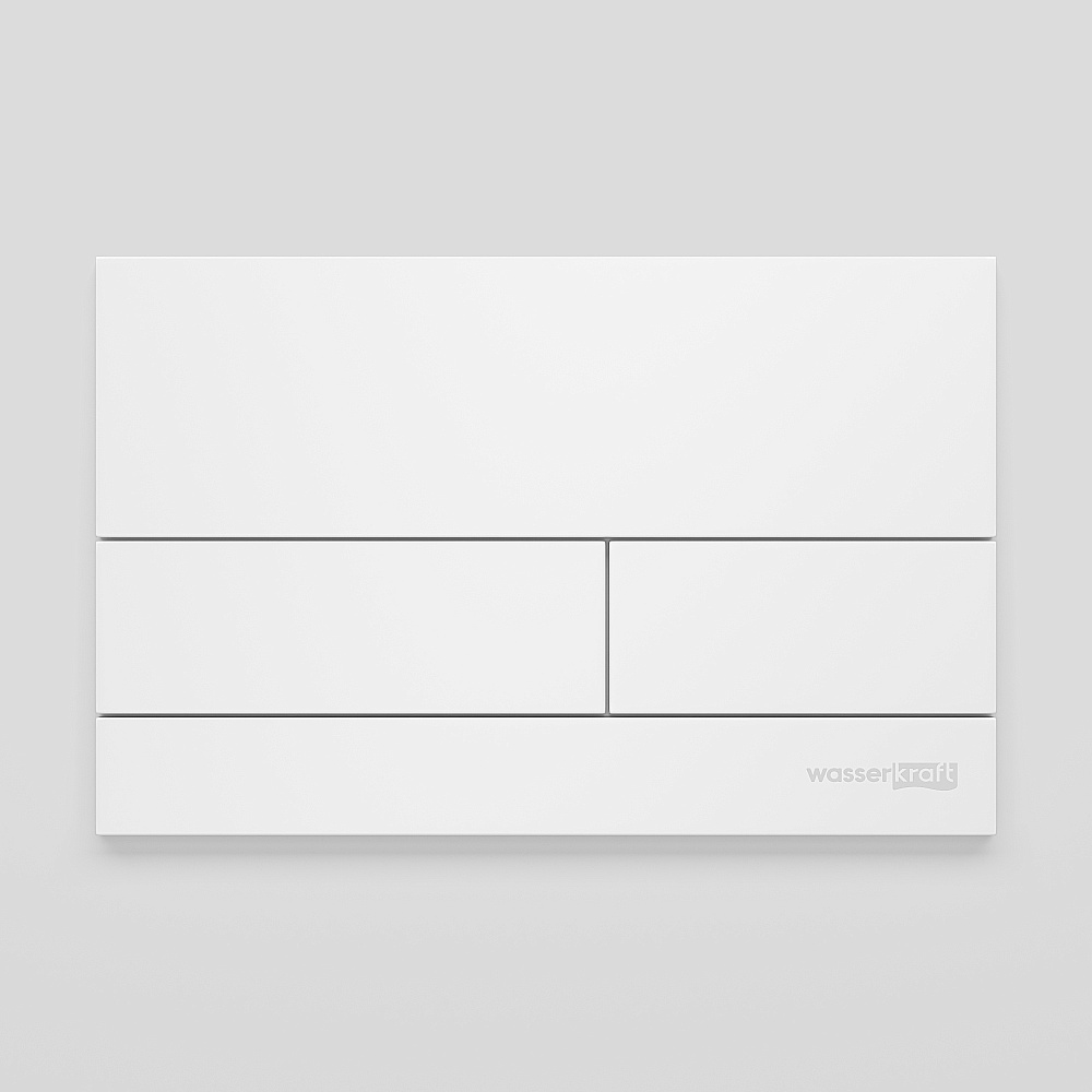 Кнопка для инсталяции WasserKraft WM04 белая матовая купить в интернет-магазине сантехники Sanbest