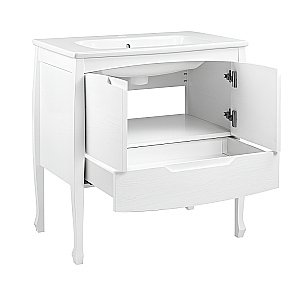 Тумба с раковиной Pestan Lord 100 LRD1000T-DR белая для ванной в интернет-магазине Sanbest