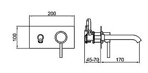Смеситель для раковины Webert Elio EL830606345 купить в интернет-магазине сантехники Sanbest