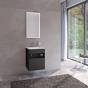 Тумба с раковиной KEUCO STAGELINE 32842970000 50 вулканит матовый для ванной в интернет-магазине Sanbest