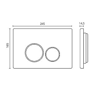 Кнока для инсталляции Ctesi Round BK0202121 белая купить в интернет-магазине сантехники Sanbest