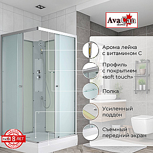 Душевая кабина AvaCan CK Серия CK2090N 90х90 без крыши купить в интернет-магазине Sanbest