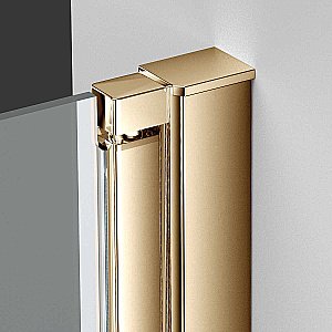 Душевая дверь Vincea Alpha 70 VDP-3AL700CLG стекло прозрачное/профиль брашированное золото купить в интернет-магазине Sanbest