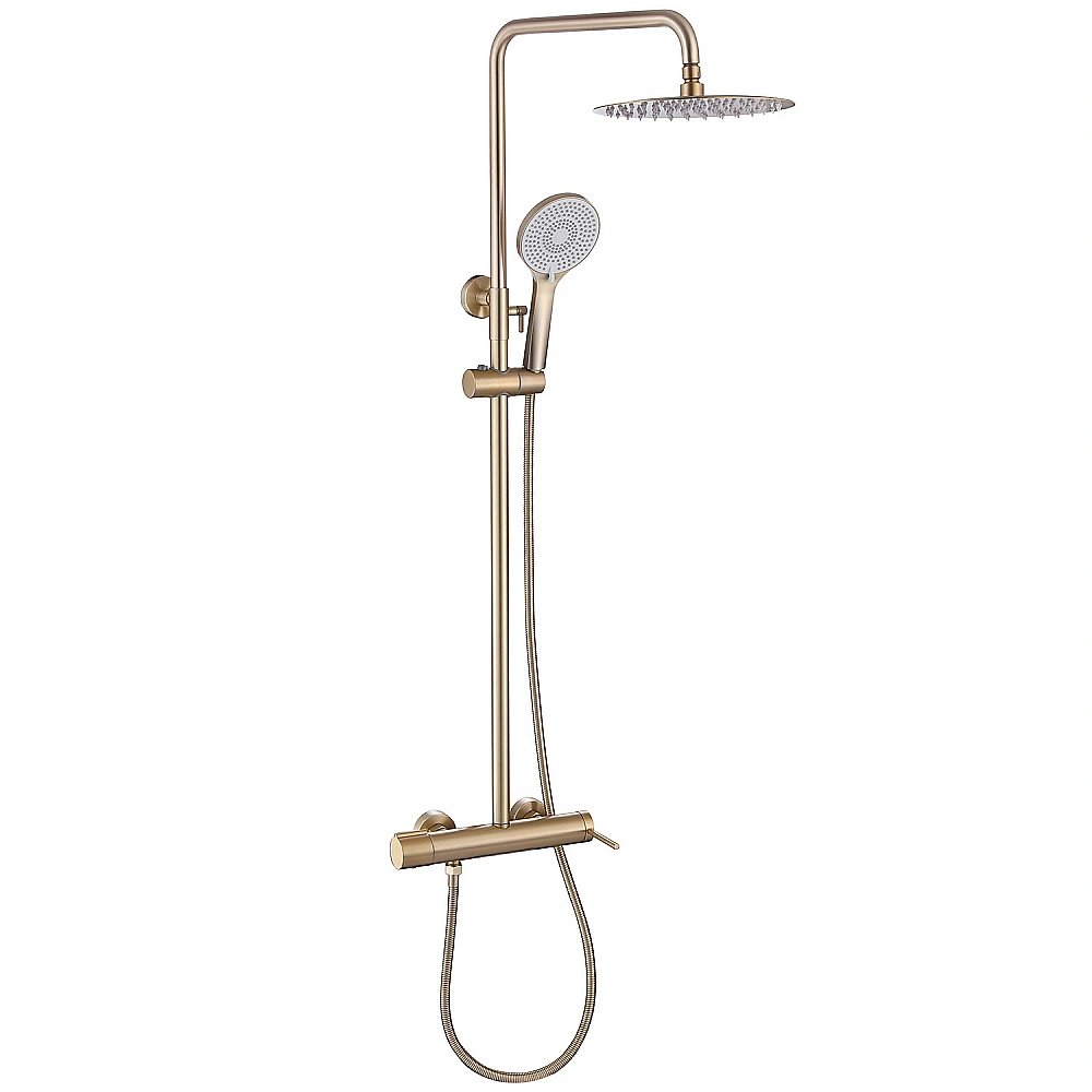 Душевая система ABBER Emotion AF8816GL золото матовое купить в интернет-магазине сантехники Sanbest