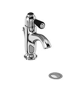 Смеситель для раковины Burlington Chelsea CH22 BLA хром/ручка черная купить в интернет-магазине сантехники Sanbest