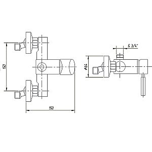 Смеситель для душа Migliore Fortis ML.FRT-5236.CR купить в интернет-магазине сантехники Sanbest