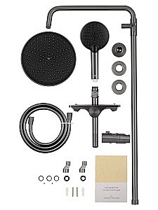Душевая система WONZON & WOGHAND CLICK, Темный графит (WW-N3S962-BGG) купить в интернет-магазине сантехники Sanbest