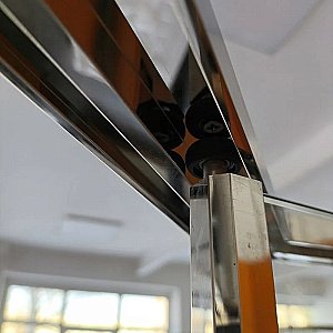 Душевой уголок Радомир Дария PN 120x80 профиль хром/стекло прозрачное купить в интернет-магазине Sanbest