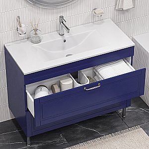 Тумба с раковиной Iddis Oxford 100 OXF10N1i95K синяя для ванной в интернет-магазине Sanbest