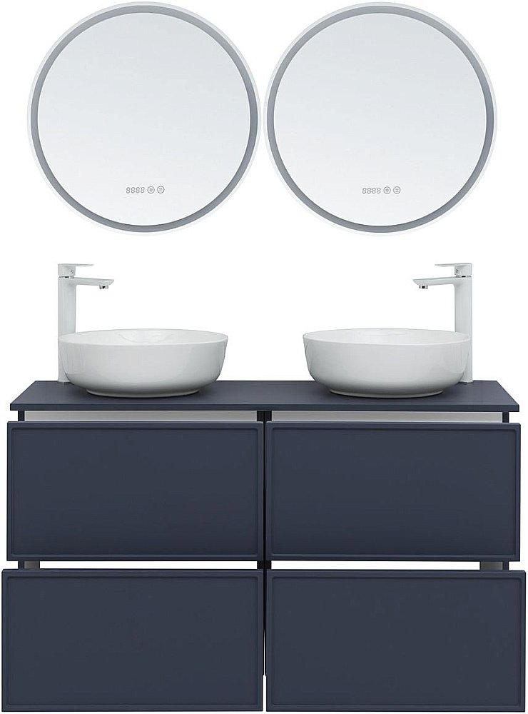 Тумба с раковиной Aquanet Арт 120 маренго для ванной в интернет-магазине Sanbest