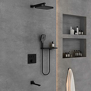 Душевая система Vincea VSFW-4311RMB черная матовая купить в интернет-магазине сантехники Sanbest