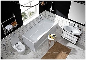 Зеркальный шкаф Aquanet Остин 75 дуб кантербери купить в интернет-магазине сантехники Sanbest