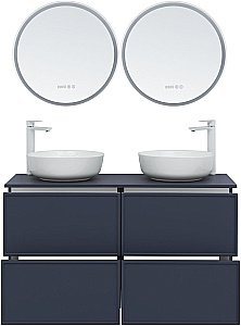 Тумба с раковиной Aquanet Арт 120 маренго для ванной в интернет-магазине Sanbest