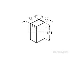 Стакан Roca Rubik 816844024 купить в интернет-магазине сантехники Sanbest