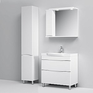 Тумба с раковиной напольная AM.PM Like 80 белая глянцевая для ванной в интернет-магазине Sanbest