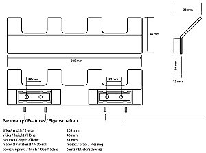 Крючок Bemeta Nero 135105210 купить в интернет-магазине сантехники Sanbest