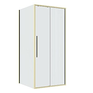 Душевой уголок Niagara Nova NG-44-9ASG-A90SG-34 90x90 стекло прозрачное/профиль брашированное золото купить в интернет-магазине Sanbest