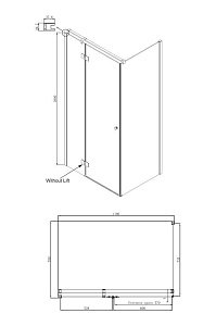 Душевой уголок Ambassador Diamond 80x120 12011104 купить в интернет-магазине Sanbest