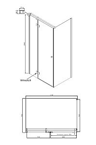 Душевой уголок Ambassador Diamond 80x120 12011104 стекло прозрачное/профиль хром купить в интернет-магазине Sanbest