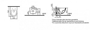 Унитаз подвесной Vitra Sento 9830B003-7207 безободковый, c инсталляцией, с крышкой микролифт купить в интернет-магазине Sanbest