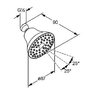 Верхний душ Kludi Freshline 621910500 купить в интернет-магазине сантехники Sanbest