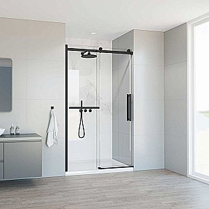 Душевая дверь Vincea Como Soft VDS-1CS120CLB 120 профиль черный/стекло прозрачное купить в интернет-магазине Sanbest