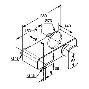 Смеситель для душа Kludi Esprit 567140540 купить в интернет-магазине сантехники Sanbest