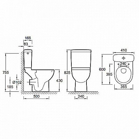 Унитаз Jacob Delafon ODEON UP 18557K-00 с реверсивным бачком купить в интернет-магазине Sanbest