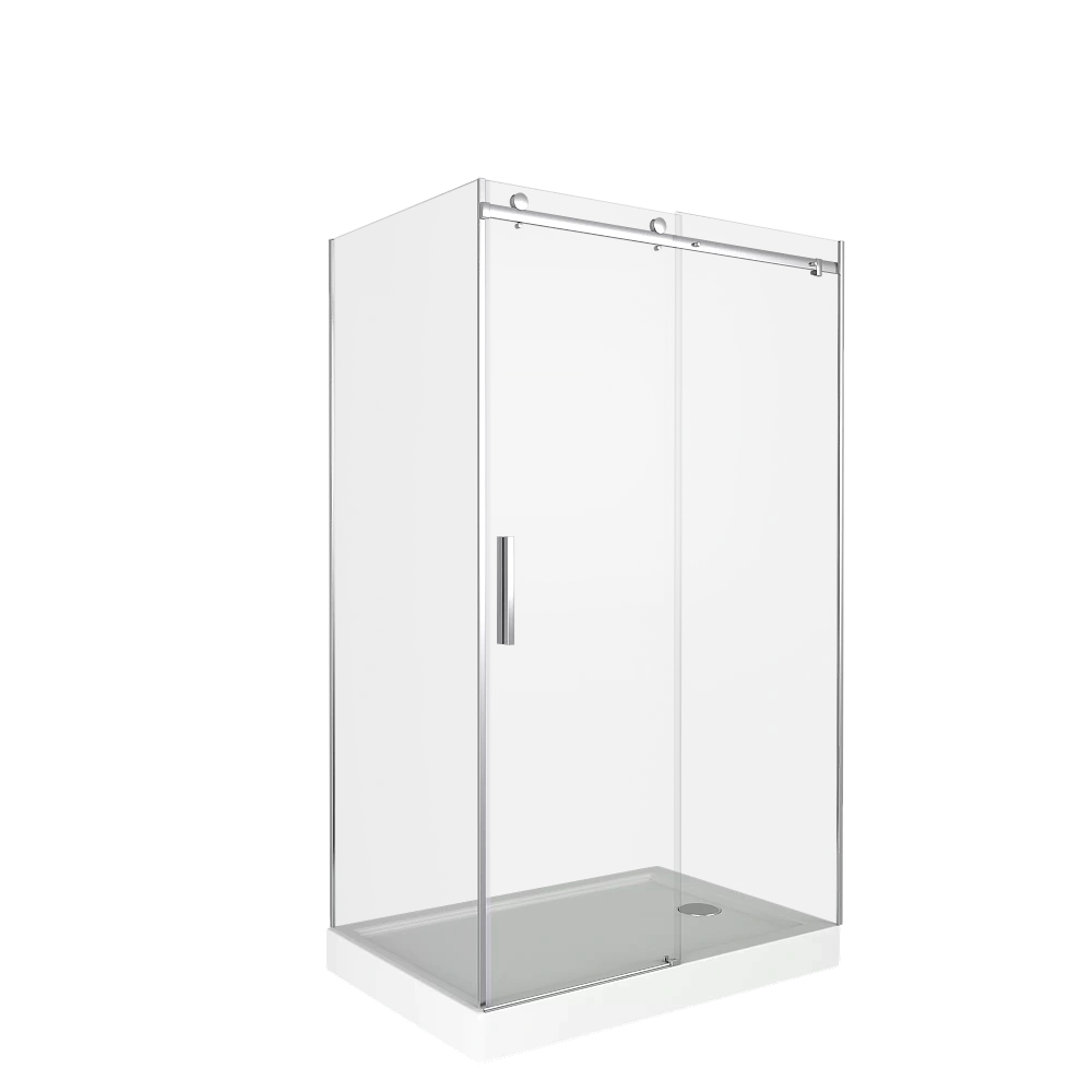 Душевой уголок Good Door Galaxy WTW+SP 160х70 стекло прозрачное/профиль хром купить в интернет-магазине Sanbest