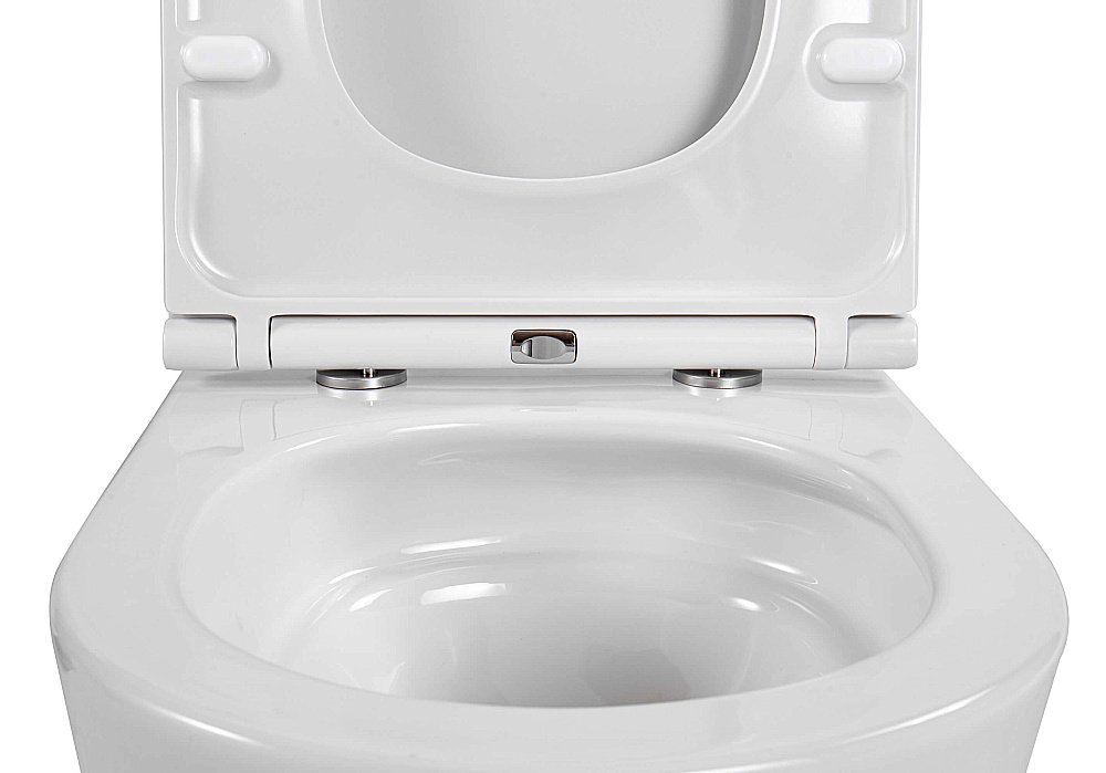 Унитаз подвесной Aquatek Европа AQ1900T-00 белый, с крышкой микролифт, безободковый, слив-торнадо купить в интернет-магазине Sanbest
