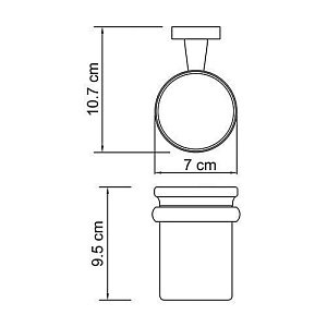 Стакан для зубных щеток WasserKRAFT Lippe K-6528 купить в интернет-магазине сантехники Sanbest