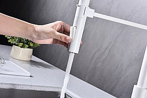 Смеситель для кухни Paulmark Halt Ha214021-WH белый матовый купить в интернет-магазине сантехники Sanbest