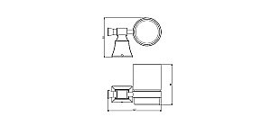 Стакан стеклянный Art&Max Genova AM-M-024 хром купить в интернет-магазине сантехники Sanbest